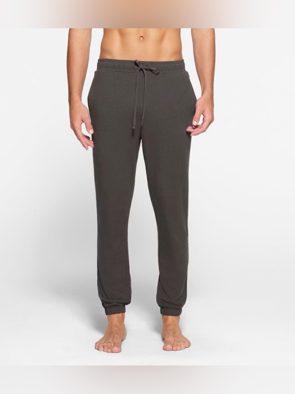 SKIMS Men’s Charcoal Gray Soft Lounge Jogger Pants Small